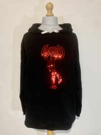 Metallic red Labrys hoodie