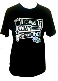 Can't thiNk sTraight T shirt (M)