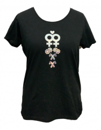Lesbian love' XX' T shirt (L)