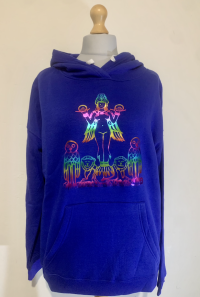 'Queen of the Night' rainbow hoodie