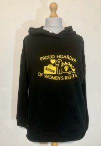 'Hoarder of Rights' dinosaur hoodie
