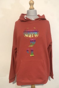 Red rainbow labrys hoodie