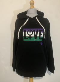 'LOVE' sufragette hoodie