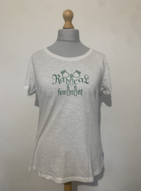 Scoop neck, lightweight 'Radical Feminist' T shirt