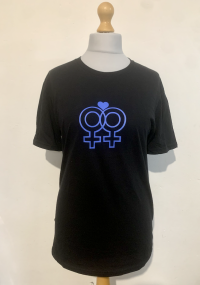 Sapphic 'colour change' T shirt (M)