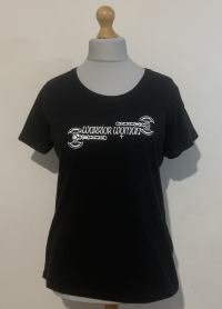 'Warrior Woman' black T shirt  (M/L)